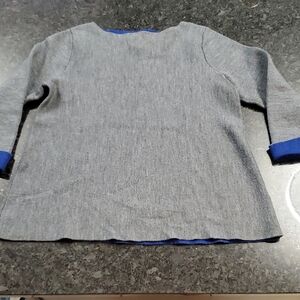 Cynthia Rowley Blue Merino Wool Top